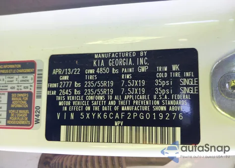 2023 Kia Sportage X-Line from USA, damaged, VIN 5XYK6CAF2PG019276